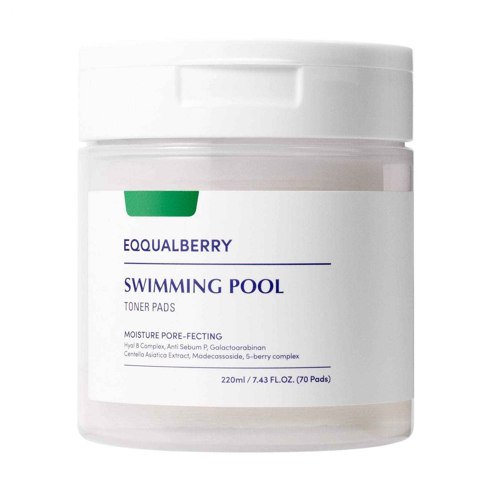 Тонер-пади для обличчя Eqqualberry Swimming Pool Toner Pads, 220 мл, 70 шт